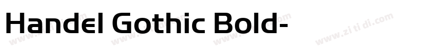 Handel Gothic Bold字体转换